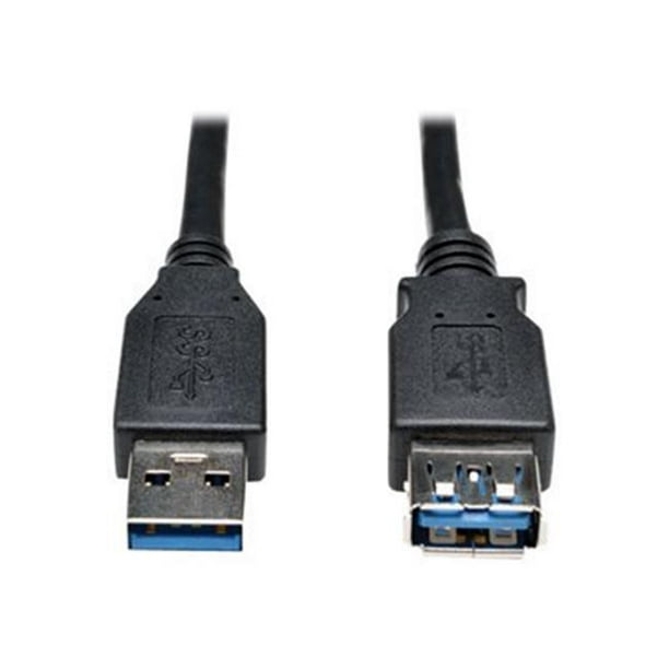 6 Ft. USB 3.0 Câble d'Extension Superspeed&44; Noir