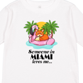 thumbnail image 4 of Inktastic Someone in Miami Loves Me Boys or Girls Long Sleeve Toddler T-Shirt, 4 of 5