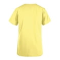 thumbnail image 4 of lcziwo Mardi Gras Scrub Tops for Women Nursing Uniforms Scrubs with Side Pockets Summer Casual Short Sleeve V Neck Tshirts Yellow XL, 4 of 6
