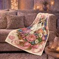 thumbnail image 6 of Ragdoll Cat Floral Bouquet Fireplace Nook Whimsical, Playful Pet Portrait Pattern, Warm Flannel Blanket for Living Room and Bedroom, Cat Lovers Thanksgiving Gift, Pet Lover Home Decor, 6 of 9