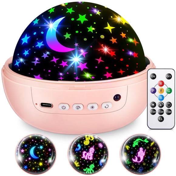 Proyector de luz nocturna COOLNIGHT Unicorn Mermaid para niñas