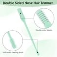 thumbnail image 2 of 5 Pcs Nasal Hair Cutter 2-in-1Nasal Hair Trimmer Double-Sided Nose Hair Trimmer 360° Rotating Manual Nose Hair Cutter Nostril Hair Remover Tool for Travel Essentials, with Storage Box, 2 of 4