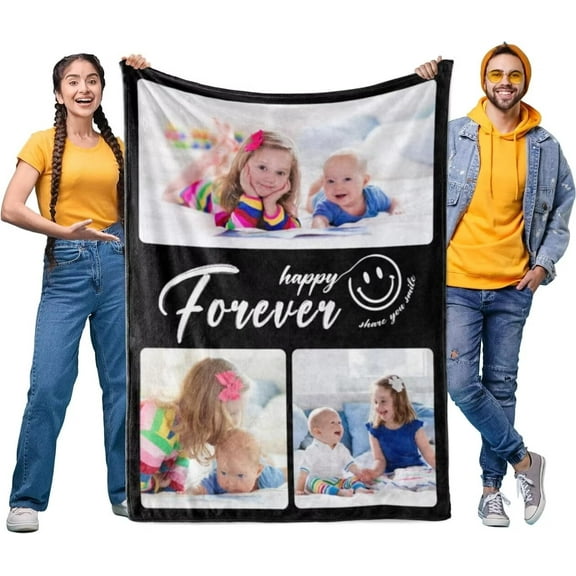 AISENIN Personalized Gifts Custom Blankets with Photos Personalized Photo Blankets Customized Blankets with Pictures Personalized Birthday Gifts for girls Baby Child