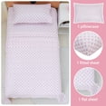 thumbnail image 2 of Viviland Cherry Bow Print Twin Bed Set, Soft Pink Microfiber Style for Girls & Toddlers, 2 of 7