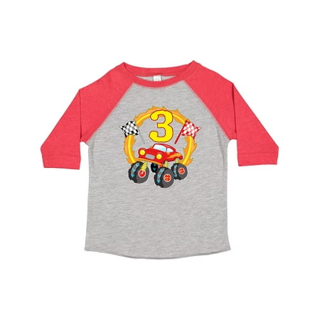 

Inktastic Monster Truck 3rd Birthday Gift Toddler Boy or Toddler Girl T-Shirt