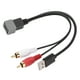 thumbnail image 4 of Adaptador de enchufe USB RCA, 23 cm/9,06 pulgadas, 8 pines, cable adaptador de audio para automóvil, divisor de conector RCA BTO de EE. UU., artesanía excepcional, 4 of 9