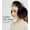 Black, variant on Winter Ear muffs for Women Men, Fluffy Ear Warmer with Thick Faux Ear Covers, Foldable for Convenience