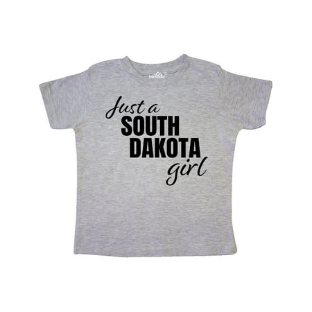 

Inktastic Just a South Dakota Girl Born and Raised Gift Toddler Toddler Girl T-Shirt