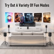 Bobtot Wireless Surround Sound System Home Theater System, 1000W Surround Speakers 8 Subwoofer 5.1/2.1 Channel Deep Bass with ARC Optical Bluetooth Karaoke Input