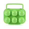 thumbnail image 2 of LNGOOR Egg Container for Refrigerator Portable 6 Eggs Plastic Container Holder Folding Egg Storage Box Handle Case Kitchen Organizers And Storage Green 19*14*4 Green, 2 of 4