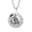 Aquarius, variant on Men's Stainless Steel Engraved Round Coin Zodiac Sign Constellations Pendant Necklace Creative Jewelry Libra