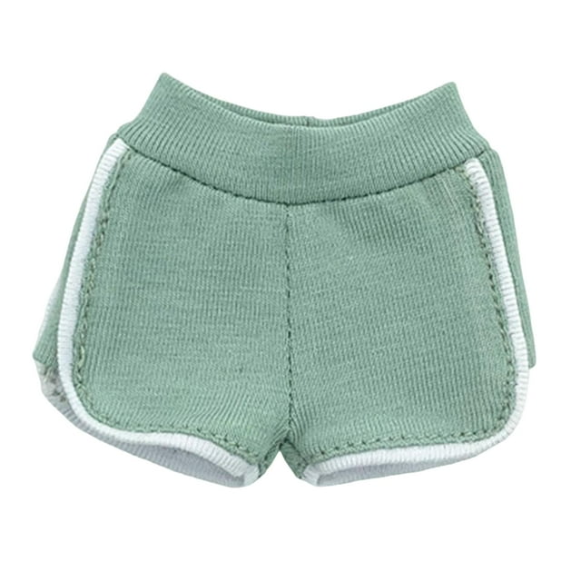 Pantalones cortos femeninos a escala 1/6, accesorios, colección de ropa para muñecas, regalos para adultos, suaves Verde claro