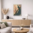 thumbnail image 5 of Framed Canvas Print Peacock Wall Art Japandi Decorative for Living Room Bedroom - 16"x24" WHITE, 5 of 8