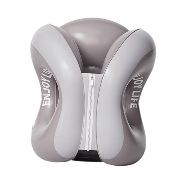 Almohada de viaje Accesorio ergonómico esencial para viajar en avión, tren o oficina. Gris S