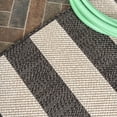 thumbnail image 6 of JONATHAN Y SANTA MONICA 4 x 6 Area Rug, Negril Two-Tone Wide Stripe - Black/Beige, SMB203B-4, 6 of 9