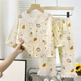 thumbnail image 2 of THDHVS Baby Girl Outfits,Toddler Outfits for Girls,2Pcs Baby Girl Clothes Infant Toddler Girl Outfits Print Ruffled Collar Top Pants Set Multicolor 2-3 Years, 2 of 6