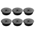 thumbnail image 1 of 6Pcs Desk Cable Wire Grommet PC Computer Desk Cable Hole Cover Organizers, 1 of 7