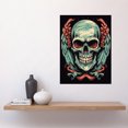 thumbnail image 2 of Old School USA Tattoo Ink Body Art Skull Wings Rockabilly Americana 50s Large Wall Art Poster Print Thick Paper 18X24 Inch, 2 of 3