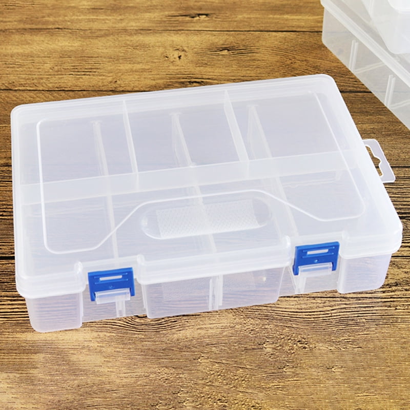10 Compartments Clear Plastic Storage Box Jewelry Bead Screw HOT jin9-9