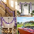 thumbnail image 5 of Cinvoph 4th of July Metallic Tinsel Garland, Foil Fringe Streamers for Independence Day Patriotic Indoor Outdoor Hanging Party Decor, 5 of 5