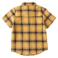thumbnail image 4 of Boys Button Down Short Sleeve Shirts Toddler Buffalo Plaid Shirt with Pocket School Uniform Dress Shirt, 4 of 10