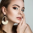 thumbnail image 6 of NICKSUN 4 Pairs Handmade Raffia Rattan Bohemian Round Drop Dangle Earrings for Women, Boho Statement Cute Fun Hoop Earrings Set, 6 of 8
