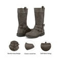 thumbnail image 2 of BURUDANI Girls Kids Winter Cute Knee High Fashion Side Zipper Riding Boots, 2 of 4
