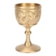 thumbnail image 1 of Cáliz dorado estilo Retro en relieve latón grueso lujoso y elegante copa de proxeneta para fiesta banquete boda, 1 of 12