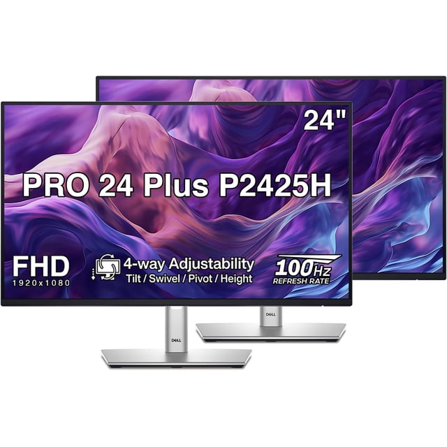 Monitor Dell P2425H de 24" FHD IPS 100 Hz sin parpadeo