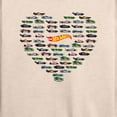 thumbnail image 3 of Hot Wheels - Valentine's Hot Wheels Heart - Ladies French Terry Long Sleeve Shirt, 3 of 5