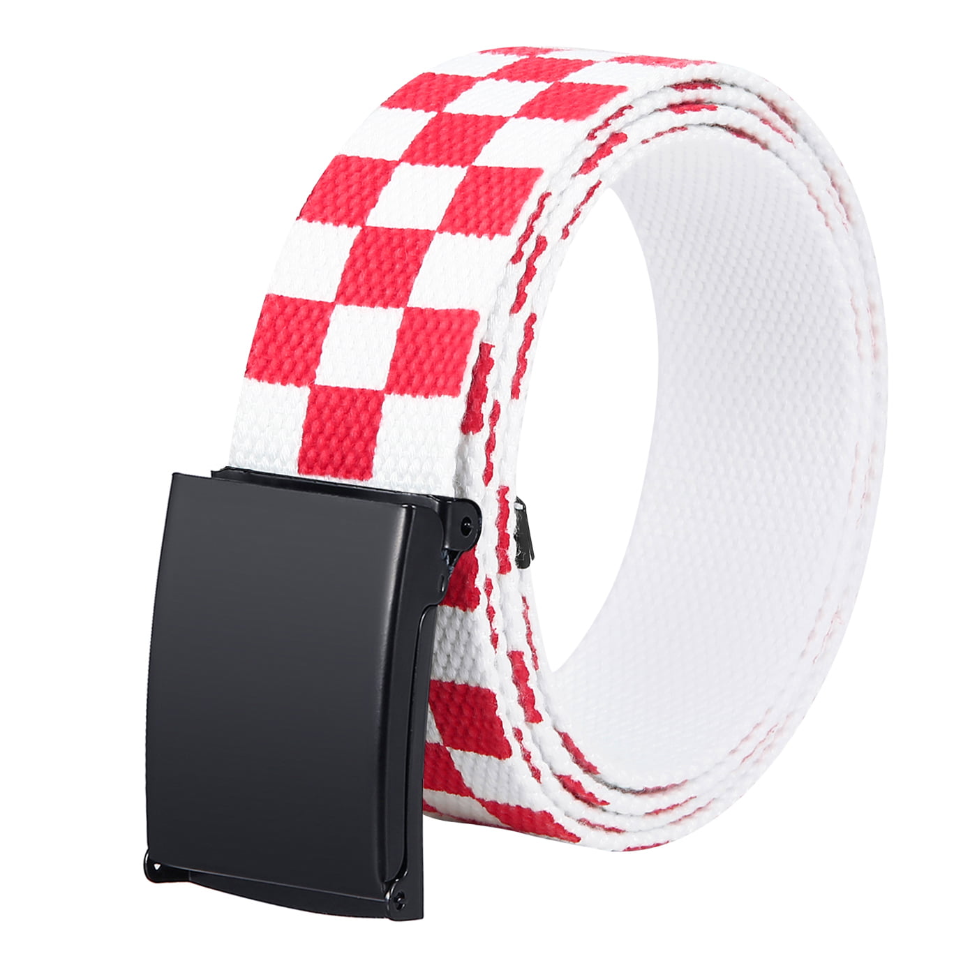 HDE - HDE Mens Red White Checkered Belt Military Canvas Web Belts for Men - www.bagsaleusa.com ...