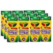 Crayola 12 Count Colored Pencils, 12 Pack Bundle, 144 Pieces, Child Ages 3+