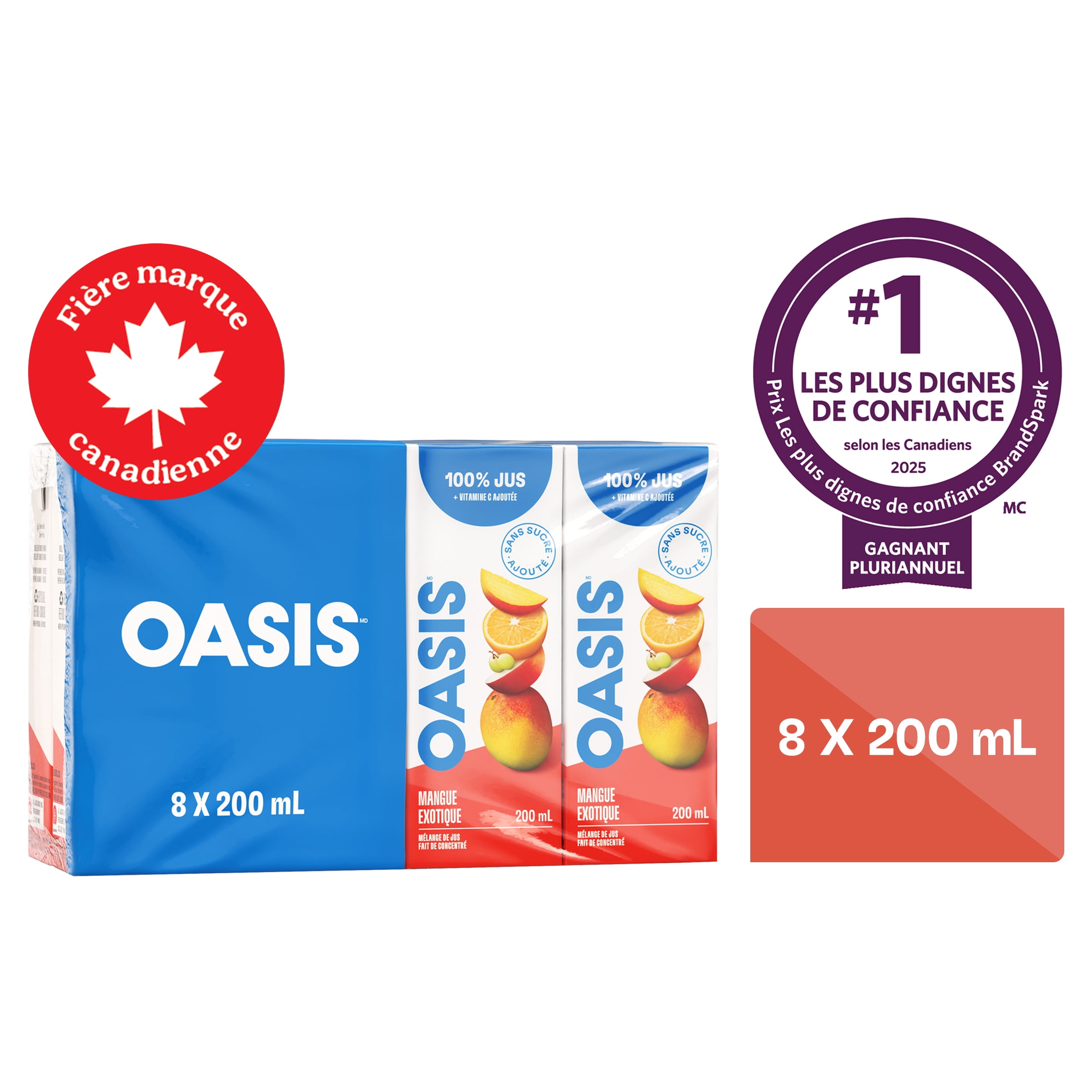 Exotic Mango Fruit Juice Boxes, 8 x 200 ML