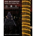 thumbnail image 3 of GooingTop Christmas Lights Outdoor, 33Ft 100 LED Rope Lights with 16 Colors,Fairy Lights Plug in with 12 Modes Remote Control for Halloween Christmas Indoor Outdoor Decoration, 3 of 10