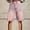 Pink, variant on Stephy Flare Denim Shorts for Women Wide Leg Denim Shorts Woman Vintage Floral Print High Waisted Straight Stretch Pants with Pockets, Black, S