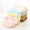 thumbnail image 6 of Zaldita Toddler Baby Girls Cotton Bloomer Shorts Ruffle Underwear Bowknot Briefs Panties Type A 110, 6 of 6