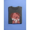 thumbnail image 3 of Cute Dog With Hearts T-Shirt Men -Smartprints Designs, Male Small, 3 of 4