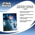 thumbnail image 7 of Star Wars Illuminated Canvas Art - 23.9”x19.9” - R2D2, 7 of 7