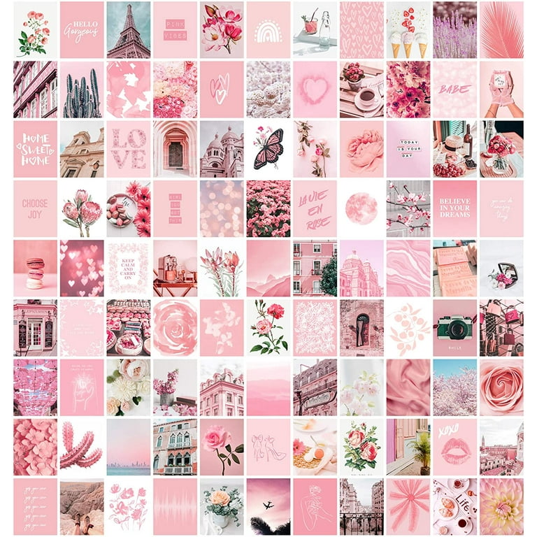 Pink Photo Wall Collage Kit, Pink Aesthetic, Baby Pink, Instant Digital  Download, Digital Prints, Aesthetic Room Wall Decor, 65 Pcs -  Canada