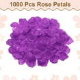 thumbnail image 3 of Uxcell 1000pcs Artificial Rose Petals Fake Silk Flower Petals for for Wedding Party Proposal Anniversary Decoration, Magenta, 3 of 7