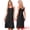 Black, variant on DARING DIVA Women's Sleeveless Double Spaghetti Strap V Neck Nightgown XS Black