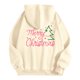 thumbnail image 4 of WILLBEST Sudaderas Deportivas para Mujer, Camiseta de Feliz Navidad para Mujer, Sudadera con Estampado de Letras y Árbol de Navidad, Sudadera con Capucha Navideña XX-Grande, 4 of 4