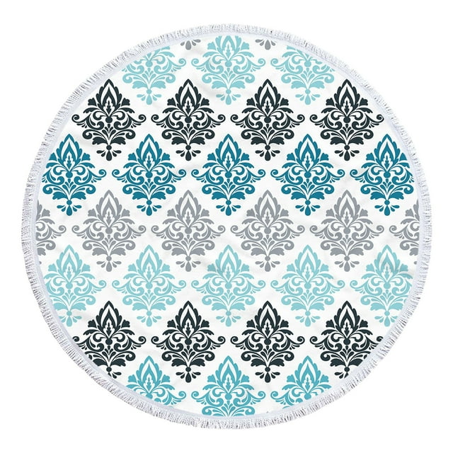 Dvkptbk Beach Towel Round Printed Microfiber Beach Towel Super Lightweight Colorful Bath Towel Sandproof Beach Blanket Beach Mat Multi-Purpose Towel for Travel Swimming Pool on Clearance