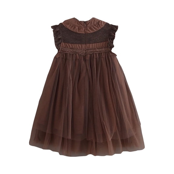 Mercatoo Girls Lace Dress Girls Children's Clothes Puffy Mesh Dress Flower Girl Dress Princess Dress Baby Girl Dresses 18 Month