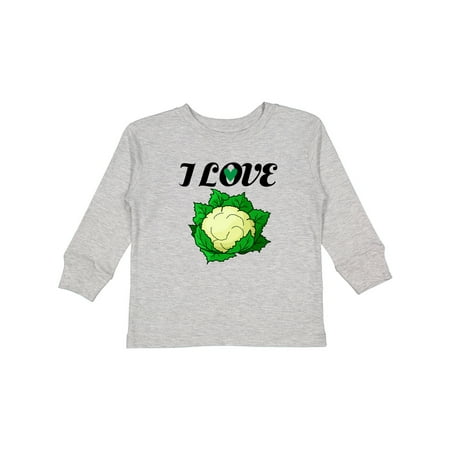 

Inktastic I Love Cauliflower Gift Toddler Boy or Toddler Girl Long Sleeve T-Shirt