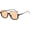 Black/Orange, variant on Retro  Aviator Sunglasses for Women Square Semi-Rimless Sun Glasses 0s Trendy Fashion Cute Shades