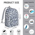 thumbnail image 5 of Waterproof Oxford fabric backpack showcasing romantic leopard texture, designed for students., 5 of 5