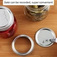 thumbnail image 2 of Regular Mouth Mason Jar Lids for Ball and Kerr Jars, Split-Type Metal Canning Jar Lids with Silicone Seals for Canning (Silver, 26 Count), 2 of 5