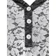 thumbnail image 3 of Tinte de encaje más el panel de encaje del disco tinte con capucha camiseta de palangre Rosegal Mangas largas de talla grande, 3 of 5
