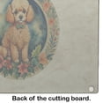 thumbnail image 5 of Poodle Christmas Flowers Glass Cutting Board 12 in x 15 in, 5 of 5